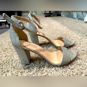 Michael by Michael Shannon silver dress sandals